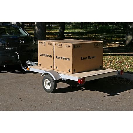 Stirling 4 ft. x 6 ft. Single Axle Galvalume Kit Trailer, 